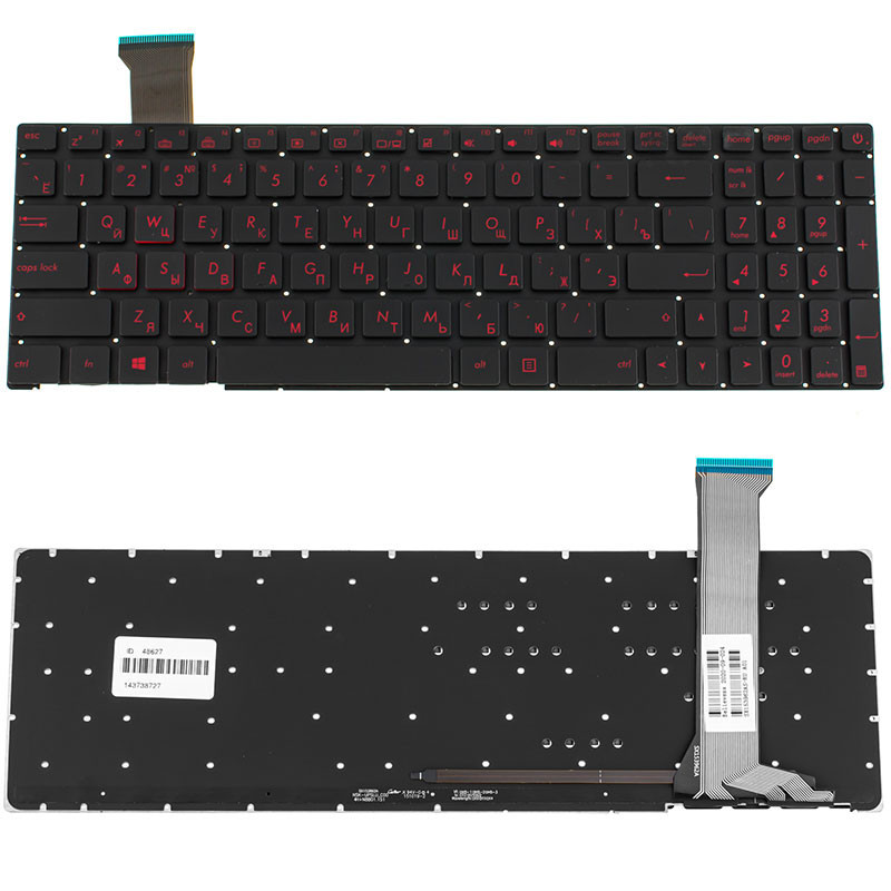Клавиатура для ASUS ноутбука совместима с моделями GL752VW Клавиатура для ASUS ноутбука совместима с моделями GL752VW
