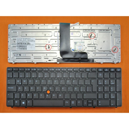Клавиатура HP EliteBook 8560W 8570W 55012AF00-035-G 9Z.N6GBF.B0R 690647-251 55012RQ00-035-G 9Z.N6GBF.H1E 703151-161