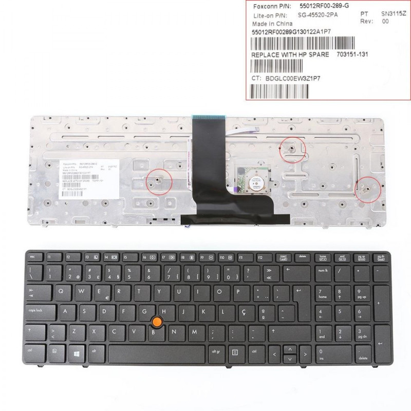 Клавиатура HP EliteBook 8560W 8570W 55012AF00-035-G 55012AF00035G 9Z.N6GBF.B0R 9ZN6GBFB0R 690647-251 690647251 Клавиатура HP EliteBook 8560W 8570W 55012AF00-035-G 55012AF00035G 9Z.N6GBF.B0R 9ZN6GBFB0R 690647-251 690647251