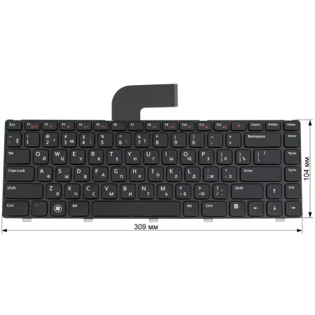 Клавіатура для DELL ноутбука сумісна з моделями Inspiron 5520 M4110 M5040 M5050 N4110 N5040 N5050 Vostro 1540 3550 XPS L502