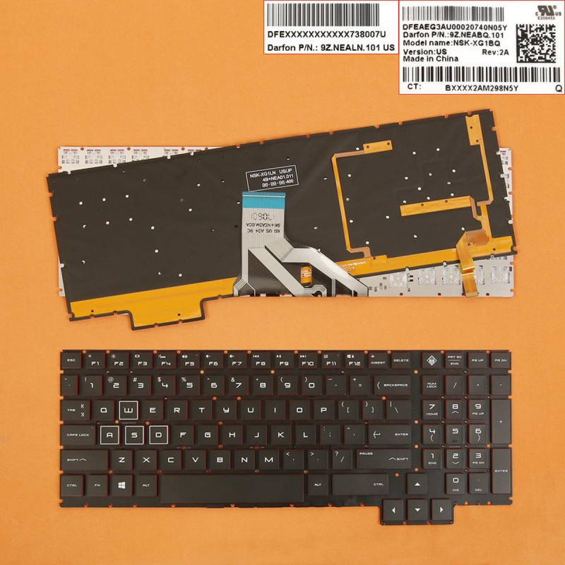 Клавиатура HP Omen 15-CE 15T-CE 9Z.NEABQ.101 HPM17K73USJ920 924005-001 929478-DB1 929478-161 929478-001 HPM17K83USJ92 Клавиатура HP Omen 15-CE 15T-CE 9Z.NEABQ.101 HPM17K73USJ920 924005-001 929478-DB1 929478-161 929478-001 HPM17K83USJ92
