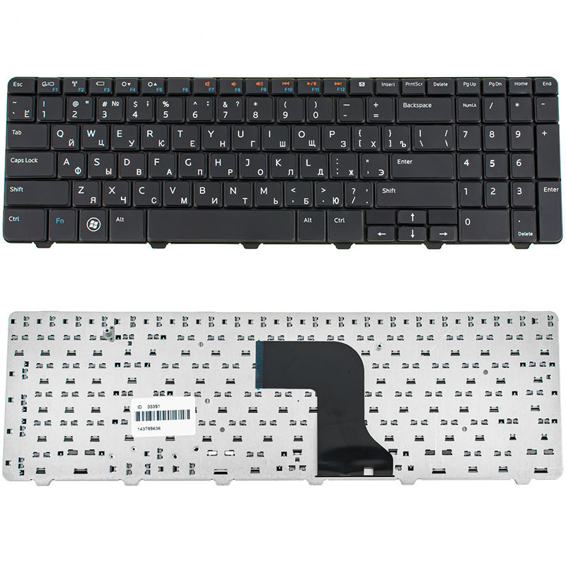 Клавиатура для DELL ноутбука совместима с моделями Inspiron N5010 M5010