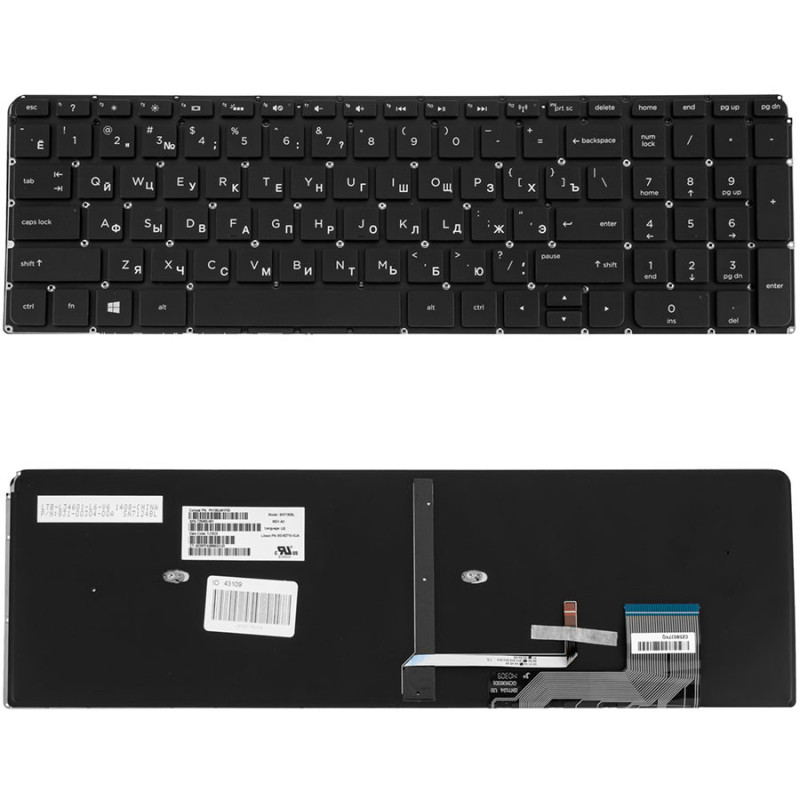 Клавиатура для HP ноутбука совместима с моделями Envy Touchsmart M6-K M6 K