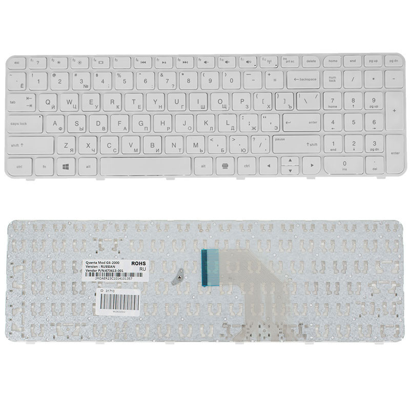Клавиатура для HP ноутбука совместима с моделями G6-2000 G6 2000 Клавиатура для HP ноутбука совместима с моделями G6-2000 G6 2000