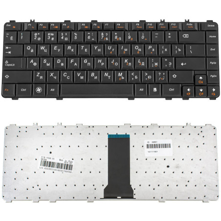 Клавіатура для LENOVO ноутбука сумісна з моделями IdeaPad B460 V460 Y450 Y460 Y550 Y560