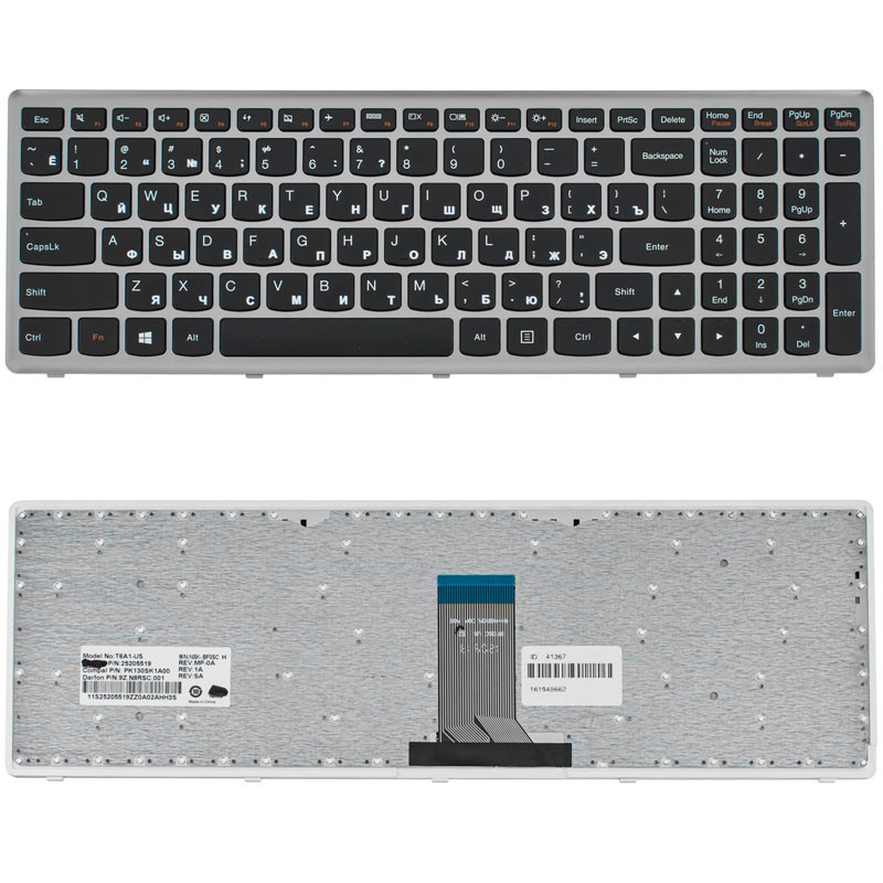 Клавиатура для LENOVO ноутбука совместима с моделями IdeaPad U510 Z710