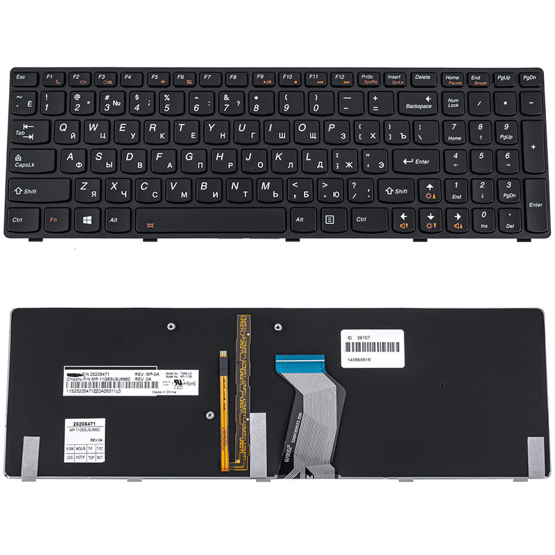 Клавиатура для LENOVO ноутбука совместима с моделями Y580