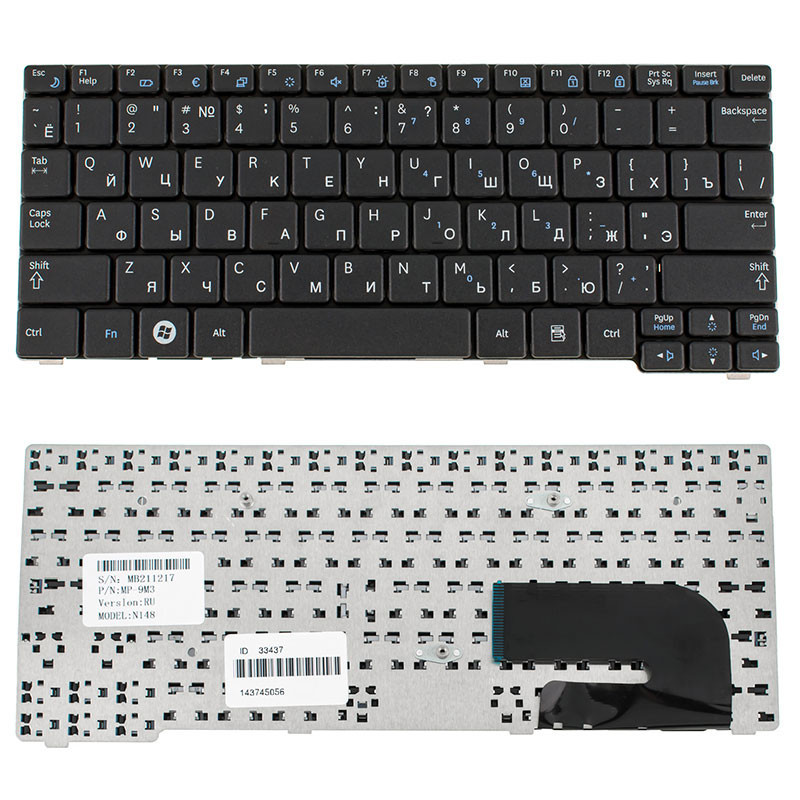 Клавиатура для SAMSUNG ноутбука совместима с моделями N128 N143 N145 N148 N150 NB20 NB30