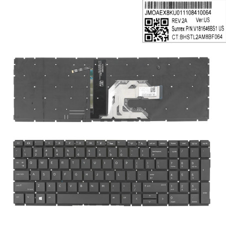 Клавиатура HP Probook 450 450R 455 G6 G7 2B-ABU07Q100 V181646BS1 L45090-001 L45091-001 L45091-251 L45090-251 L4509025
