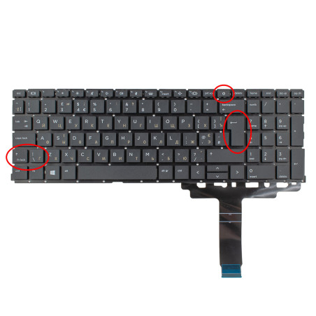 Клавиатура HP Probook 450 455 455R 650 655 G8 X8QCSG-A4310-XUA X8QCSGA4310XUA SN6195BL m21741-251 m21741251