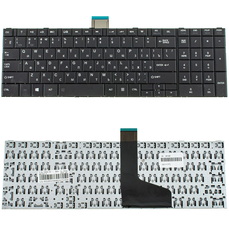 Клавіатура для TOSHIBA ноутбука сумісна з моделями C850 C855 C870 C875