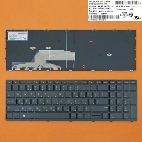 Клавіатура HP Probook 450 G5 455 G5 470 G5 L01028-031 NSK-XK1SV 9Z.NEFSV.101 6037B0134401 L01028-261 9Z.NEFSQ.001 NSK