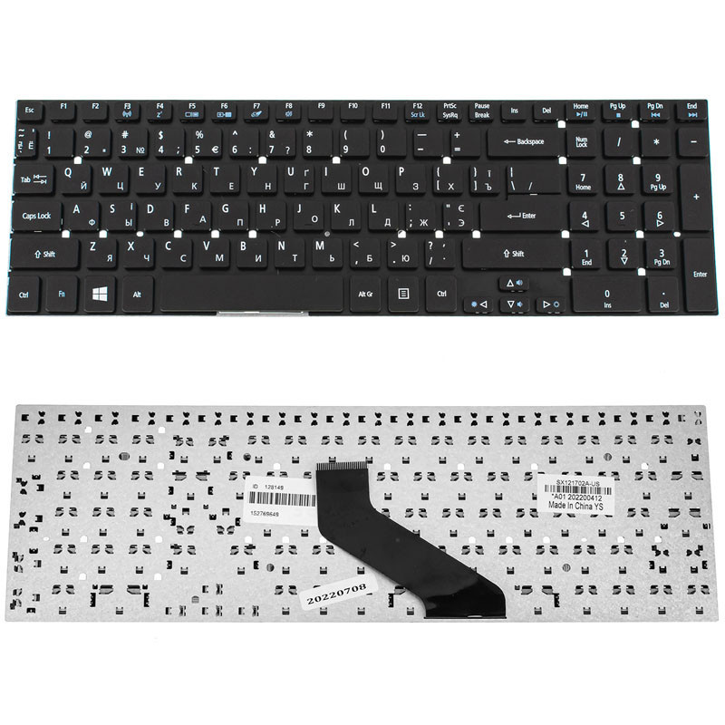 Клавиатура для ACER ноутбука совместима с моделями AS 5755 5830 E1-522 E1-532 E1-731 V3-551 V3-731 522 E1 532 731 551 V3