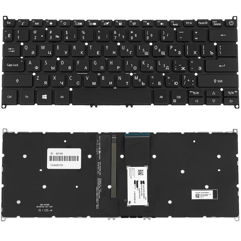 Клавиатура для ACER ноутбука совместима с моделями AS SF314-54 SF314 54