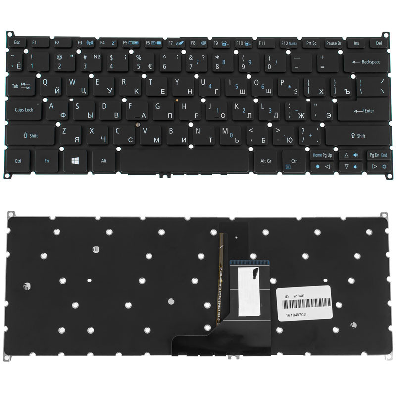 Клавиатура для ACER ноутбука совместима с моделями AS SP513-51 SP513 51 Клавиатура для ACER ноутбука совместима с моделями AS SP513-51 SP513 51