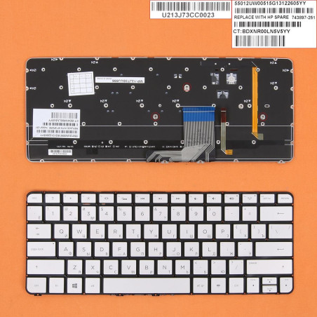 Клавиатура HP Spectre 13-3000 13-3040eg 13-3011 743897-251 MP-13J73SUJ886