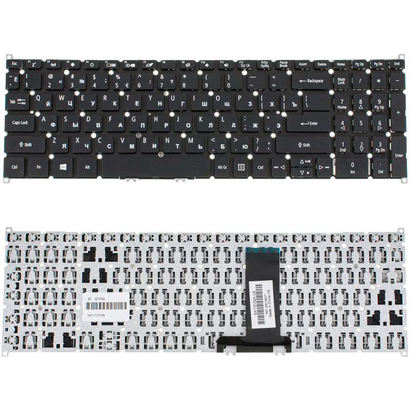 Клавиатура для ACER ноутбука совместима с моделями AS SP515-51 SP515 51 Клавиатура для ACER ноутбука совместима с моделями AS SP515-51 SP515 51