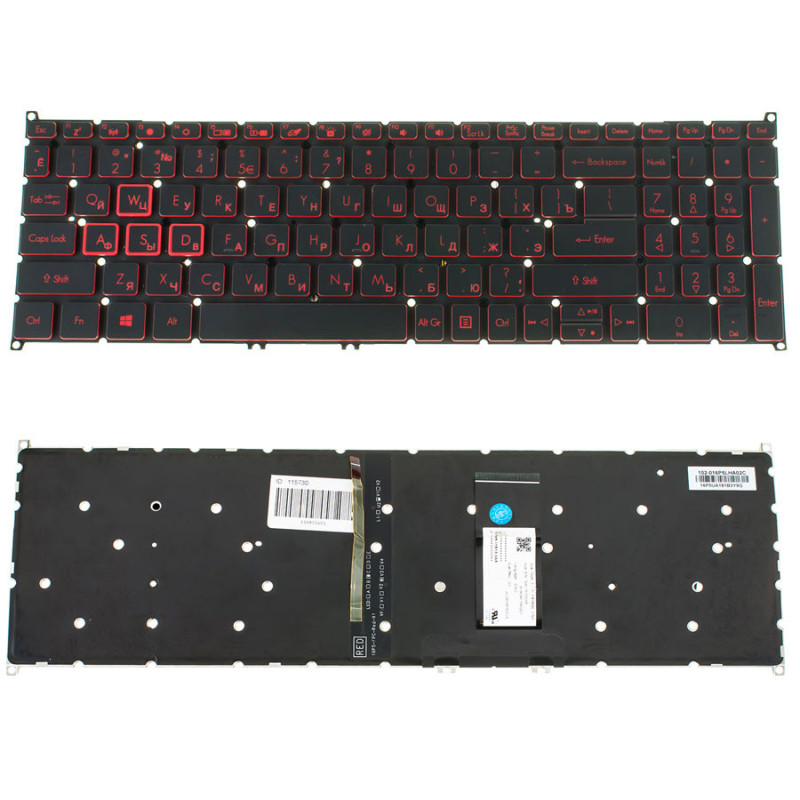Клавиатура для ACER ноутбука совместима с моделями AS SP515-51 SP515 51