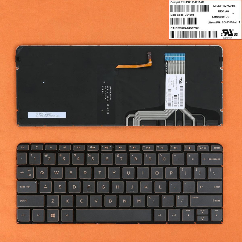 Клавиатура HP Spectre 13-v 13-v001xx 13-v011dx 13-v021nr PK131J41A00 PK131J41B00 SN7146BL SN7146BL1 SG-83200-XUA SG-8 Клавиатура HP Spectre 13-v 13-v001xx 13-v011dx 13-v021nr PK131J41A00 PK131J41B00 SN7146BL SN7146BL1 SG-83200-XUA SG-8