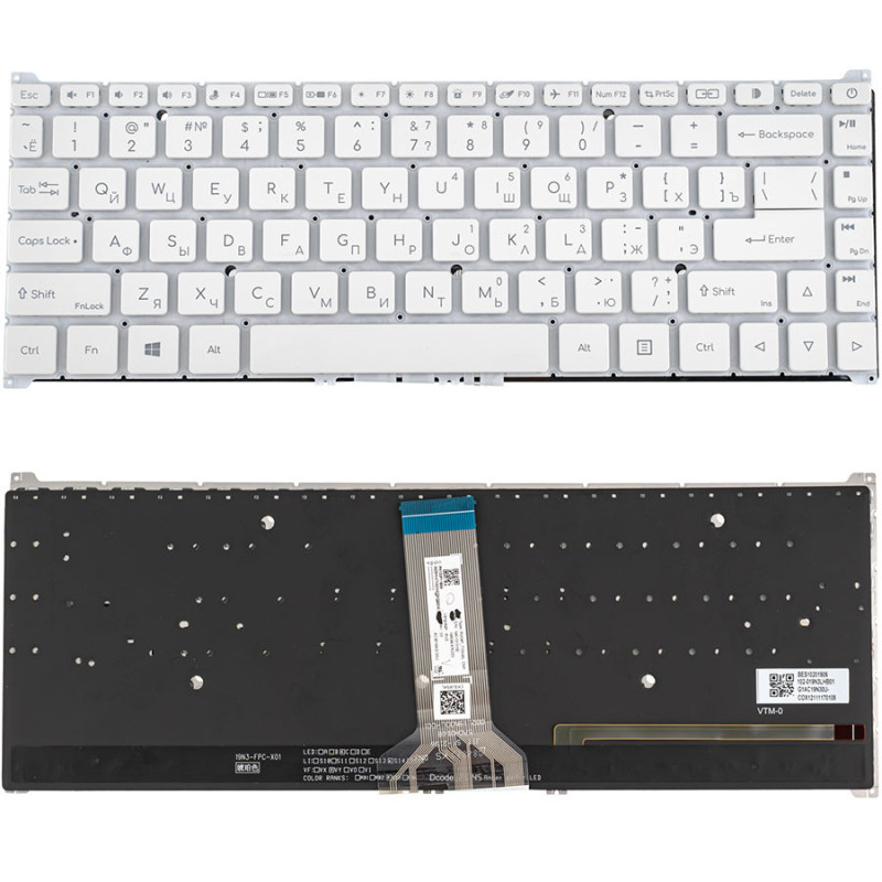 Клавіатура для ACER ноутбука сумісна з моделями ConceptD 5 CN516 - 72 CN516 72