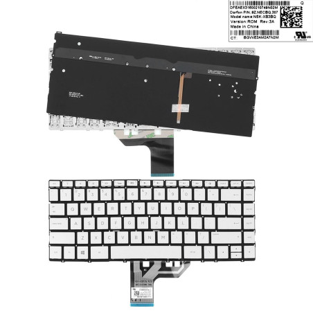 Клавиатура HP Spectre x360 13-W 13-W010CA 13-W013DX 13-W020CA 13-W023 6037B0132416 9Z.NECBQ.307 920694-BG1 920694-251