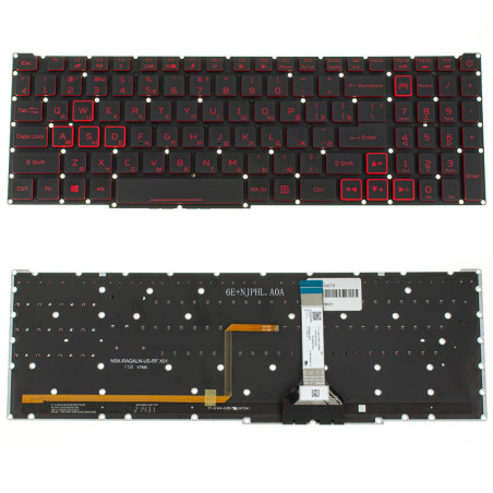 Клавиатура для ACER ноутбука совместима с моделями Nitro AN517-55 AN517 55