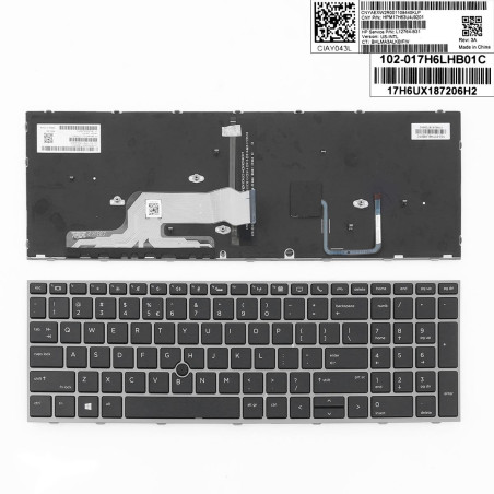 Клавиатура HP ZBook 15 G5 17 G5 L29635-001 L12765-001 L28407-001 L12764-001 L29635-001 L12765001 L28407001 L12764001