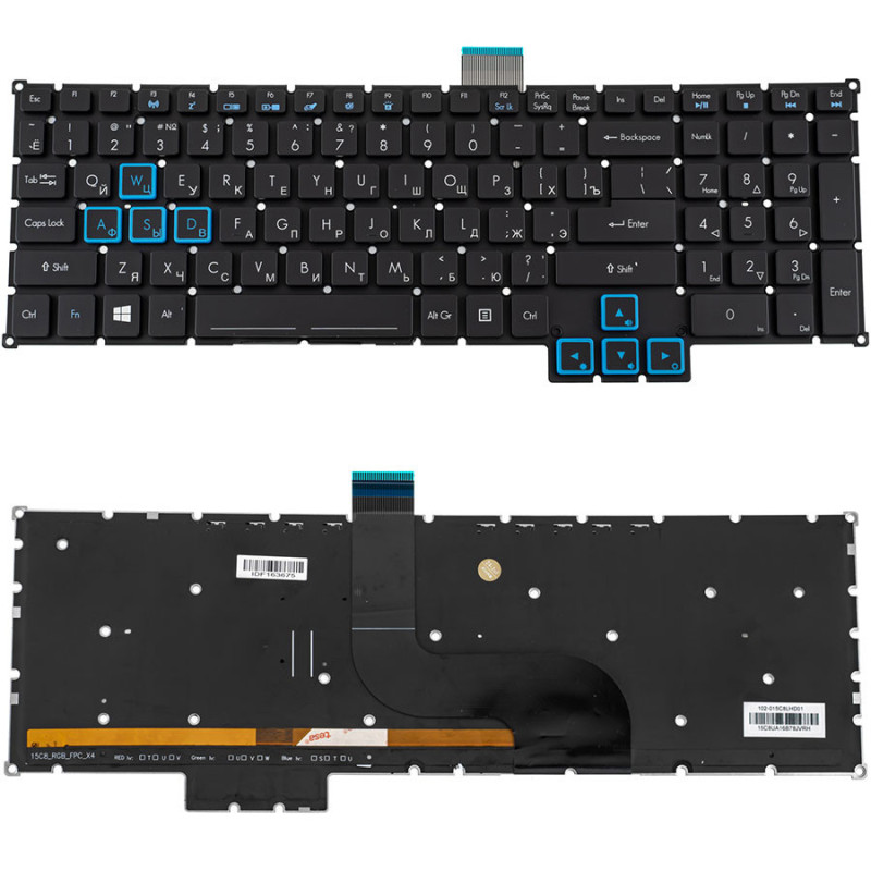 Клавіатура для ACER ноутбука сумісна з моделями Predator PH517 - 52 PH517 52 Клавіатура для ACER ноутбука сумісна з моделями Predator PH517 - 52 PH517 52