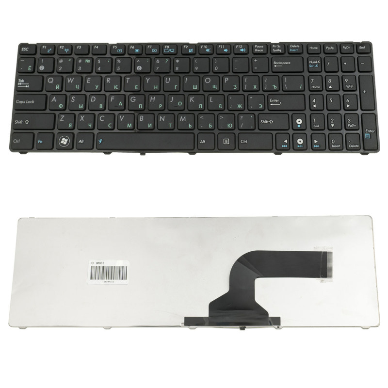Клавіатура для ASUS ноутбука сумісна з моделями A52 K52 X54 N53 N61 N73 N90 P53 X54 X55 X61 K52 Клавіатура для ASUS ноутбука сумісна з моделями A52 K52 X54 N53 N61 N73 N90 P53 X54 X55 X61 K52