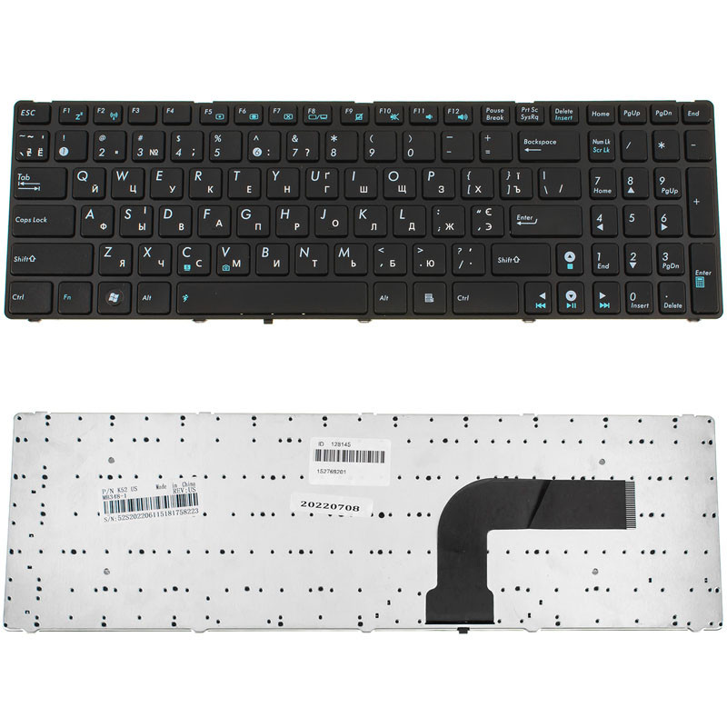 Клавиатура для ASUS ноутбука совместима с моделями A52 K52 X54 N53 N61 N73 N90 P53 X54 X55 X61 K52