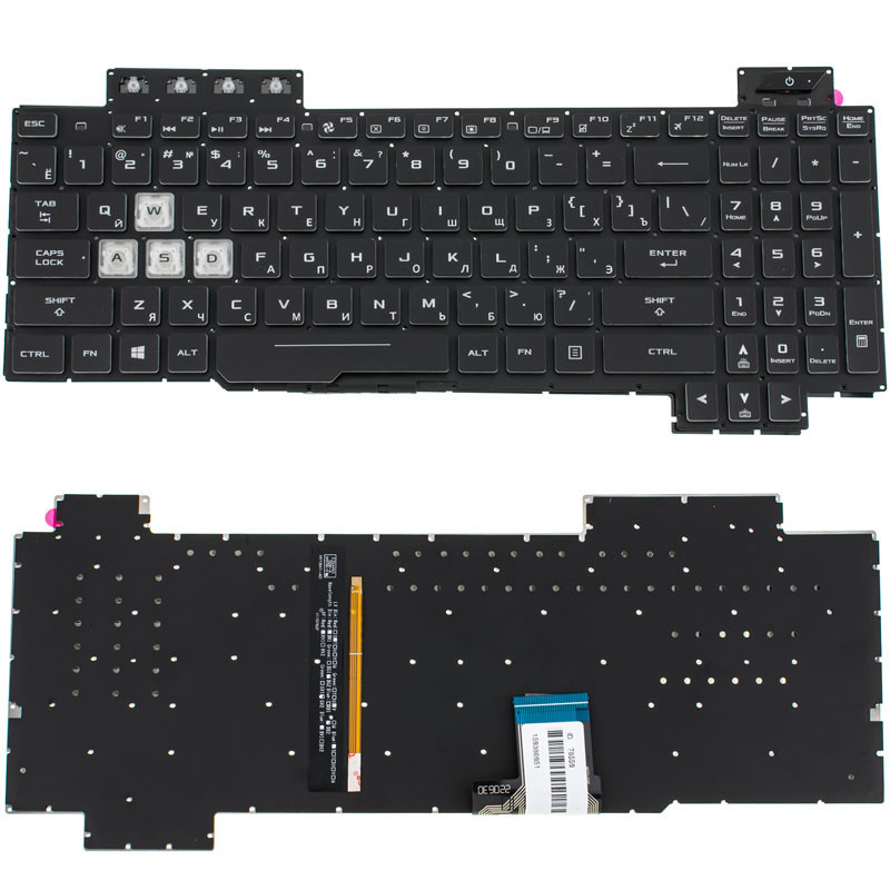 Клавиатура для ASUS ноутбука совместима с моделями FX505 Клавиатура для ASUS ноутбука совместима с моделями FX505
