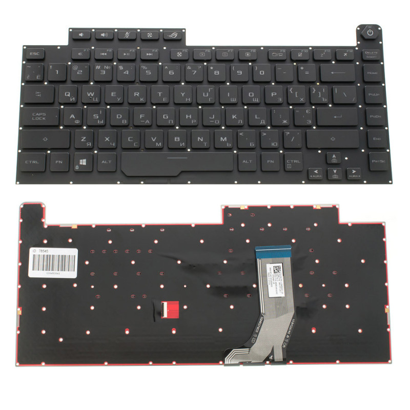 Клавіатура для ASUS ноутбука сумісна з моделями G531 RGB Per - Key Per Key