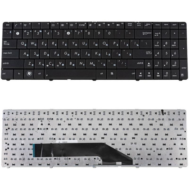 Клавиатура для ASUS ноутбука совместима с моделями K50 K51 K60 K61 K70 F52 P50 X5 OEM