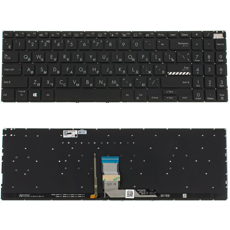 Клавіатура для ASUS ноутбука сумісна з моделями M3500