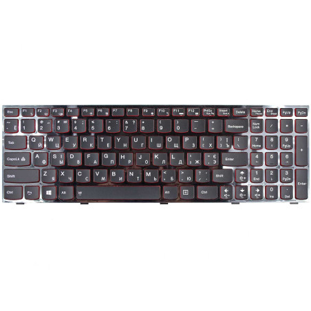Клавиатура Lenovo IdeaPad Y500 Y500N Y500NT Y510 Y510P Y590 Y590N 25205485 PK130RR3Z05 9Z.N5SBC.40R 9Z.N5TBC.41F