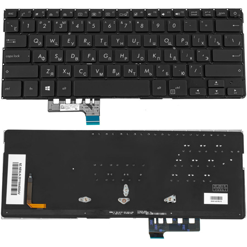 Клавиатура для ASUS ноутбука совместима с моделями UX331UAL UX331FAL