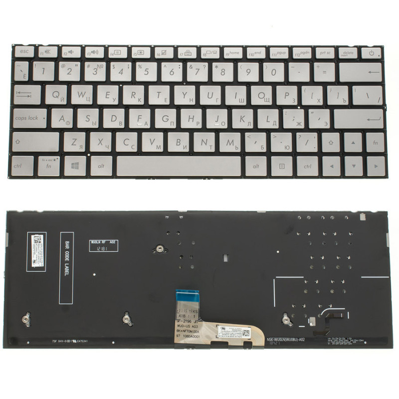 Клавиатура для ASUS ноутбука совместима с моделями UX333 Клавиатура для ASUS ноутбука совместима с моделями UX333