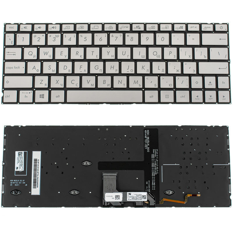 Клавиатура для ASUS ноутбука совместима с моделями UX334 Клавиатура для ASUS ноутбука совместима с моделями UX334