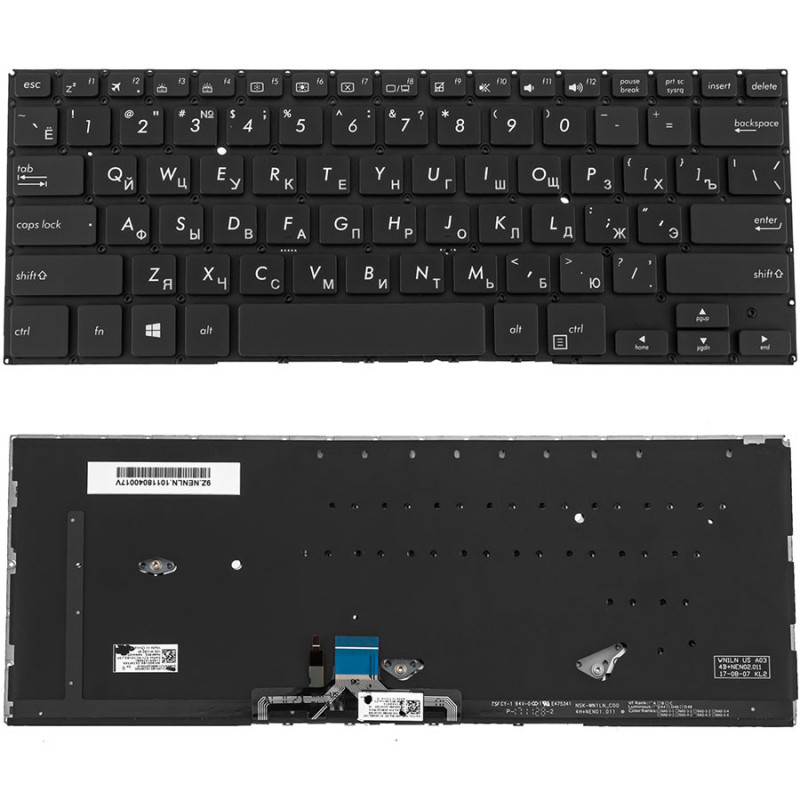 Клавиатура для ASUS ноутбука совместима с моделями UX461 Клавиатура для ASUS ноутбука совместима с моделями UX461