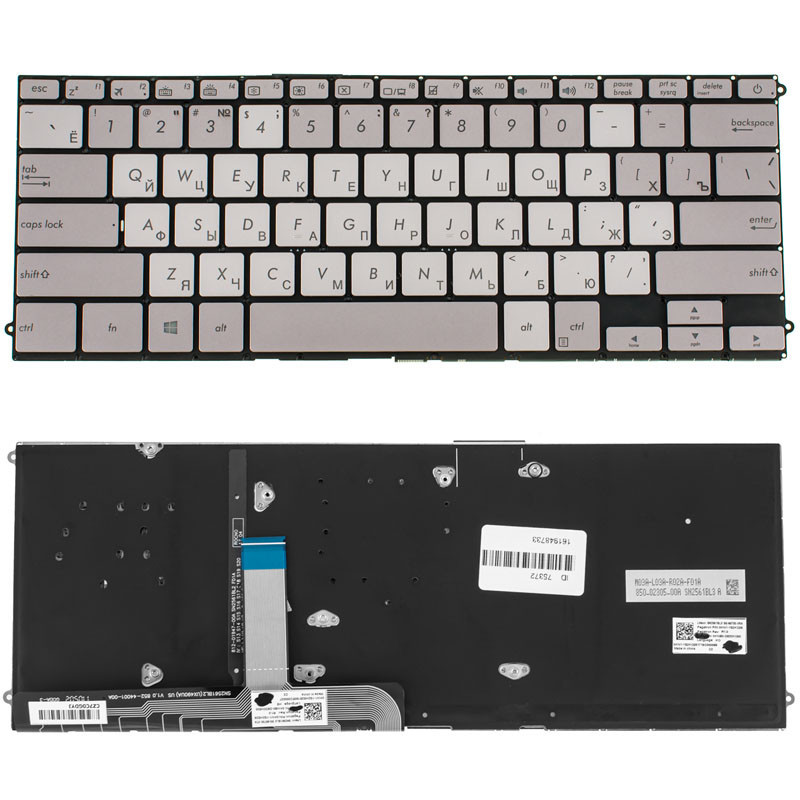 Клавіатура для ASUS ноутбука сумісна з моделями UX490 Клавіатура для ASUS ноутбука сумісна з моделями UX490