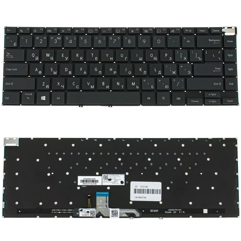 Клавиатура для ASUS ноутбука совместима с моделями UX5400