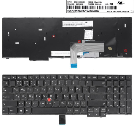 Клавиатура Lenovo Thinkpad E550 E550C E555 E560 E565 V147820AS1 00HN000 00HN074 00HN037 SN20K95328 SN5369