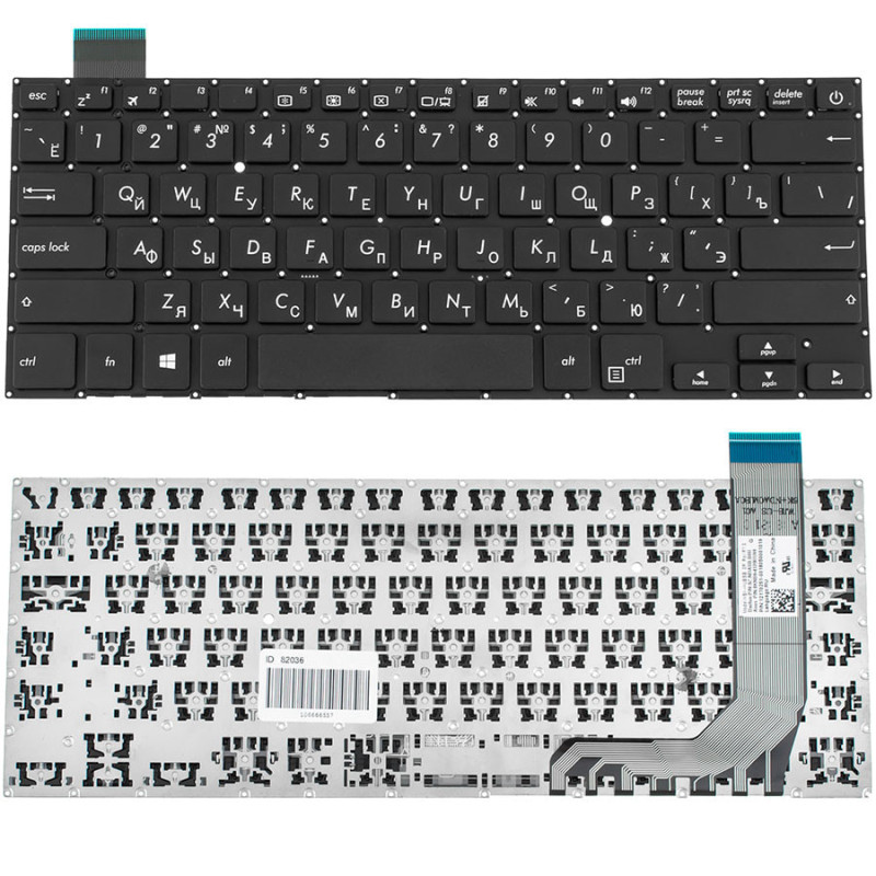 Клавиатура для ASUS ноутбука совместима с моделями X407