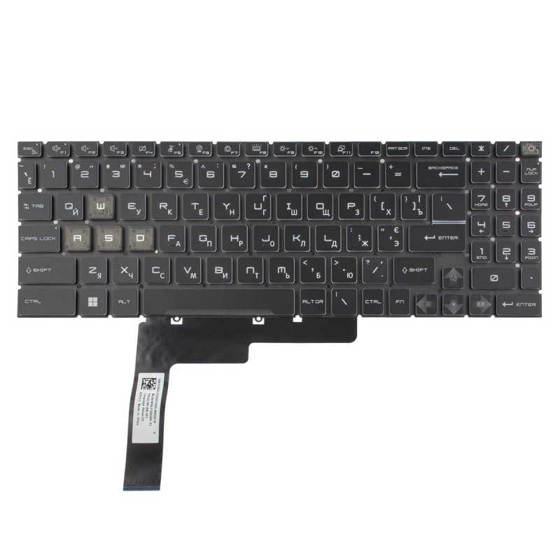 Клавиатура MSI Cyborg 15 A12VF A12VE A12VEK A12UDX A13VF MS-15K1 Raider GE78 HX 13VI 13VH 13VG MS-17S1