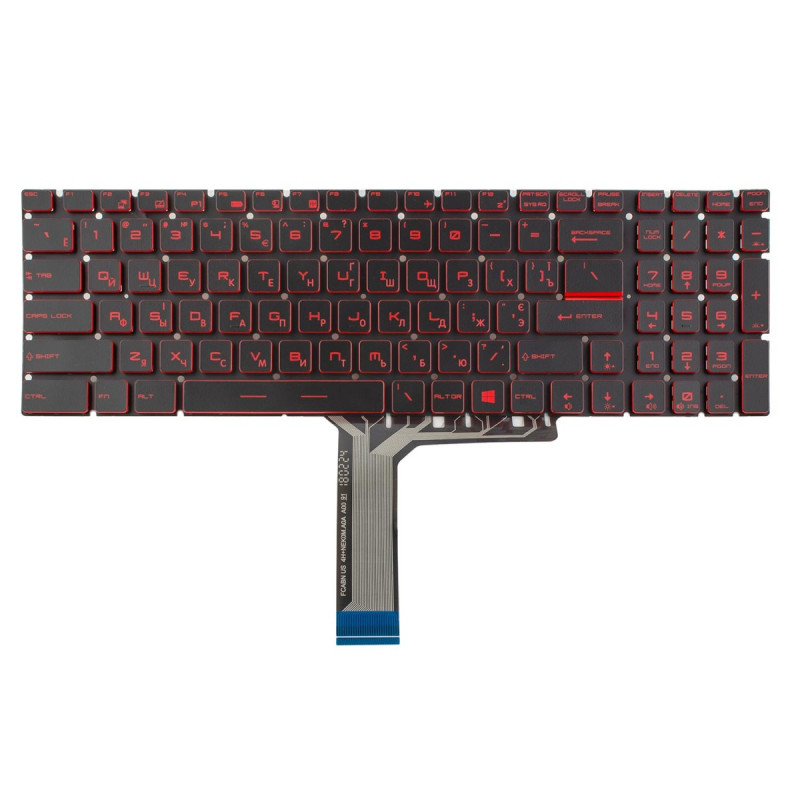 Клавиатура MSI GT72 GS60 GS70 WS60 GE72 GV72 GE62 GL65 CX62 CX72 GT72V S1N-3EUS215-SA V143422AK1 V143422AS1 6RF-009US Клавиатура MSI GT72 GS60 GS70 WS60 GE72 GV72 GE62 GL65 CX62 CX72 GT72V S1N-3EUS215-SA V143422AK1 V143422AS1 6RF-009US
