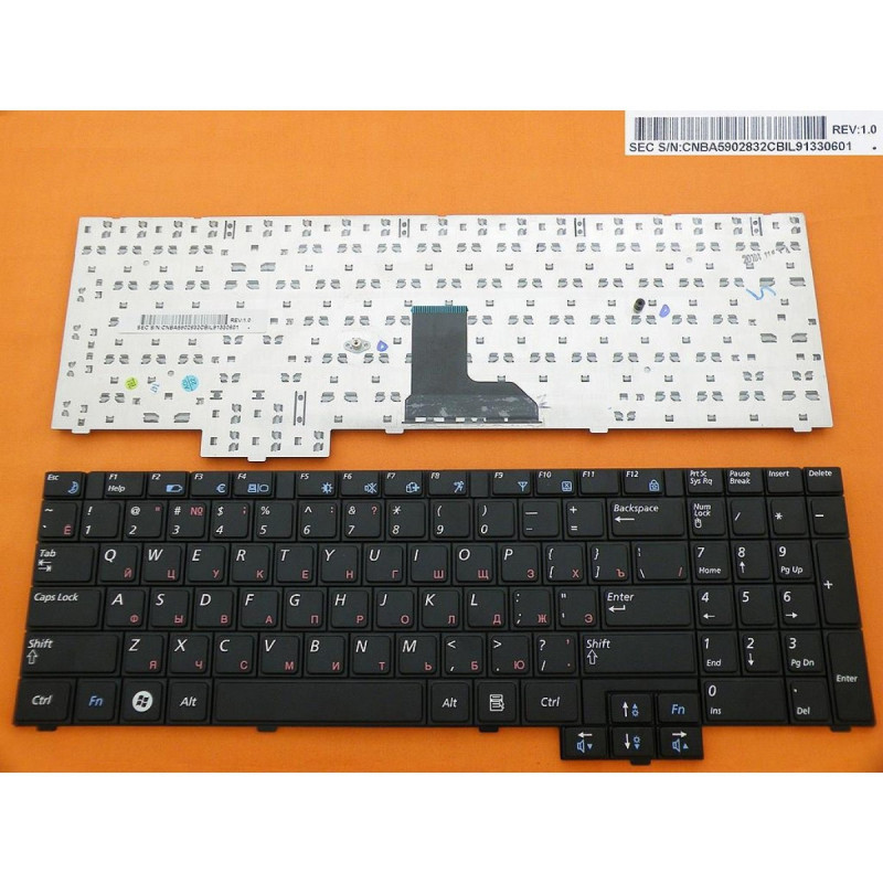 Клавиатура Samsung R519 R523 R525 R528 R530 R538 R540 R620 R719 RV508 RV510 P580 SA31 E352 BA59-02832C BA59-02832D