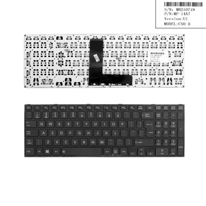 Клавиатура Toshiba Satellite C50-B C50D-B C55-B C55D-B 9Z.NBDSC.001 VA0SC AETZ1U00020 9Z.N1X82.001 9ZN1X82001 9ZNBDSC