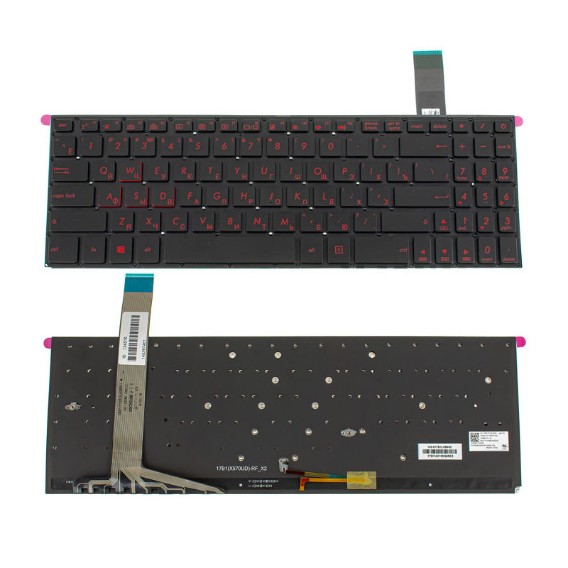 Клавиатура для ASUS ноутбука совместима с моделями X570 Клавиатура для ASUS ноутбука совместима с моделями X570