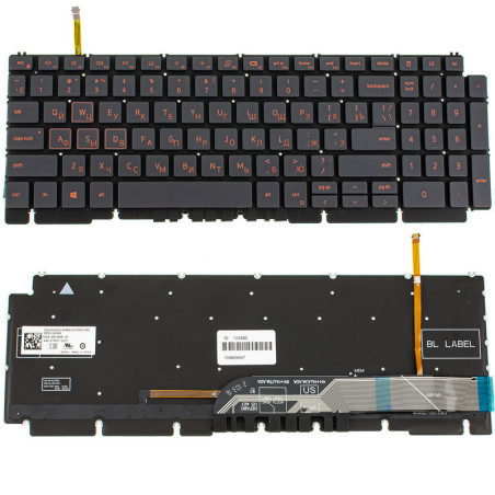 Клавіатура для DELL ноутбука сумісна з моделями G15 5510 5515