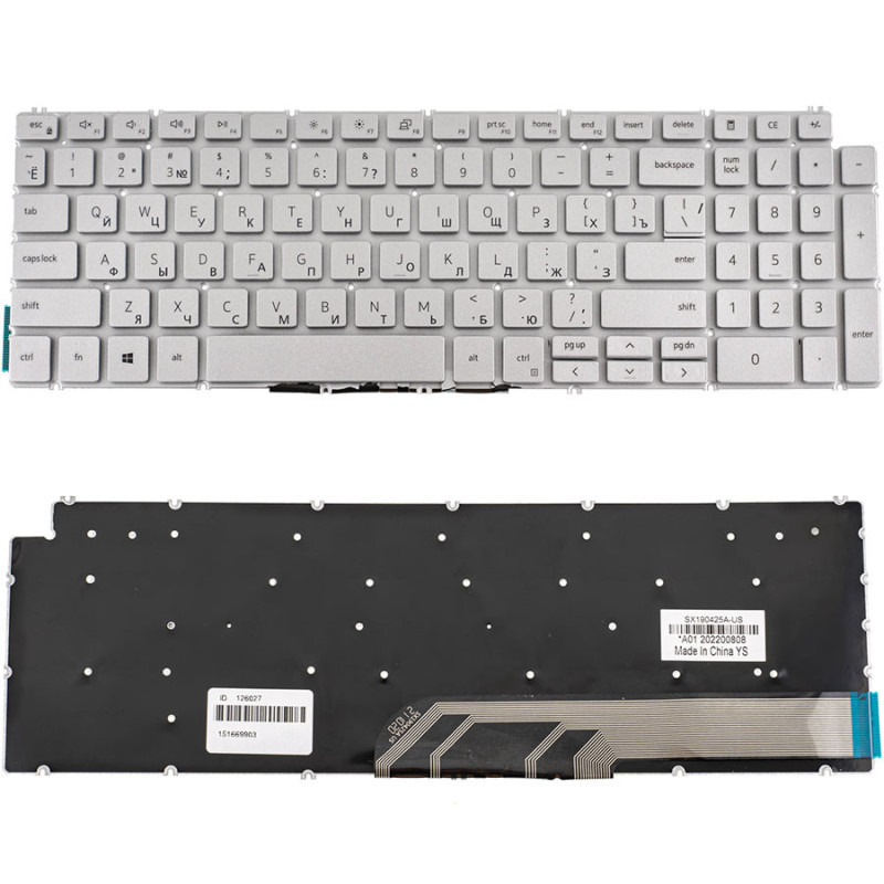 Клавиатура для DELL ноутбука совместима с моделями Inspiron 5584 Клавиатура для DELL ноутбука совместима с моделями Inspiron 5584